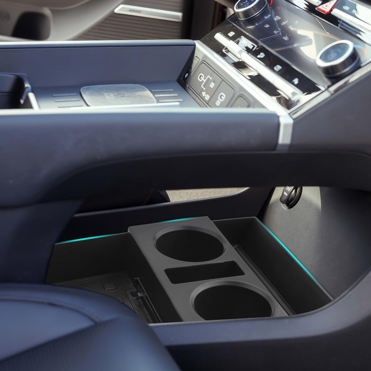 SHAOHAO for 2025 2026 Hyundai Santa Fe Under Console Organizer - Product Imagery