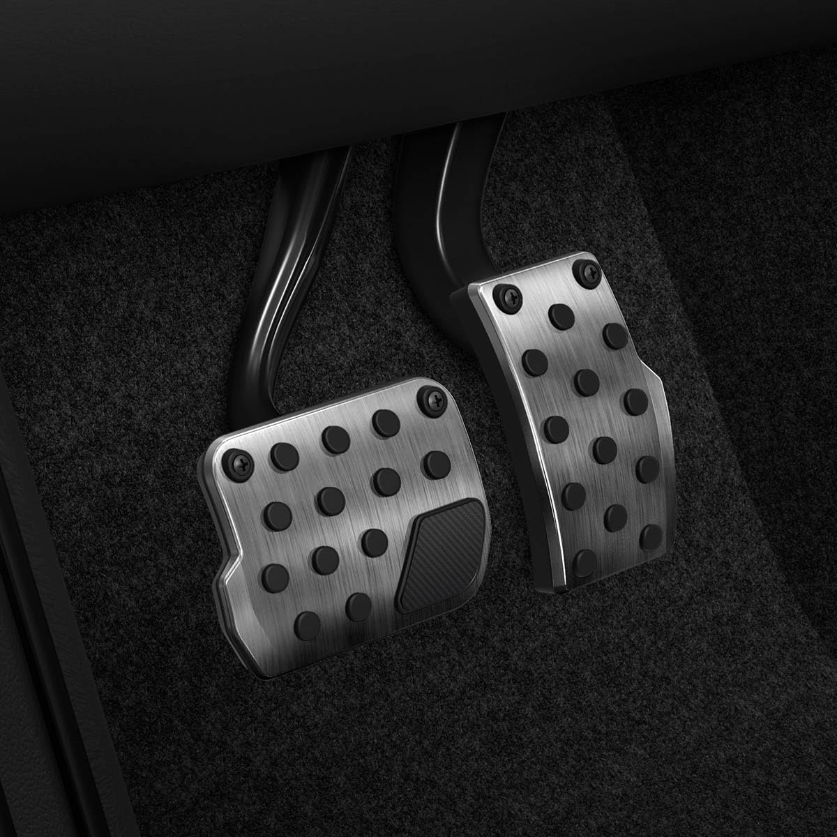Spigen Stainless Steel Performance Pedal Cover for All Model 3 - Product Imagery