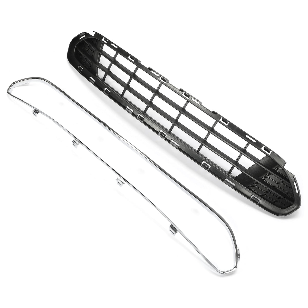 ALMULOO Grill w/Chrome Trim Compatible with 2010-2012 Fusion - Product Imagery