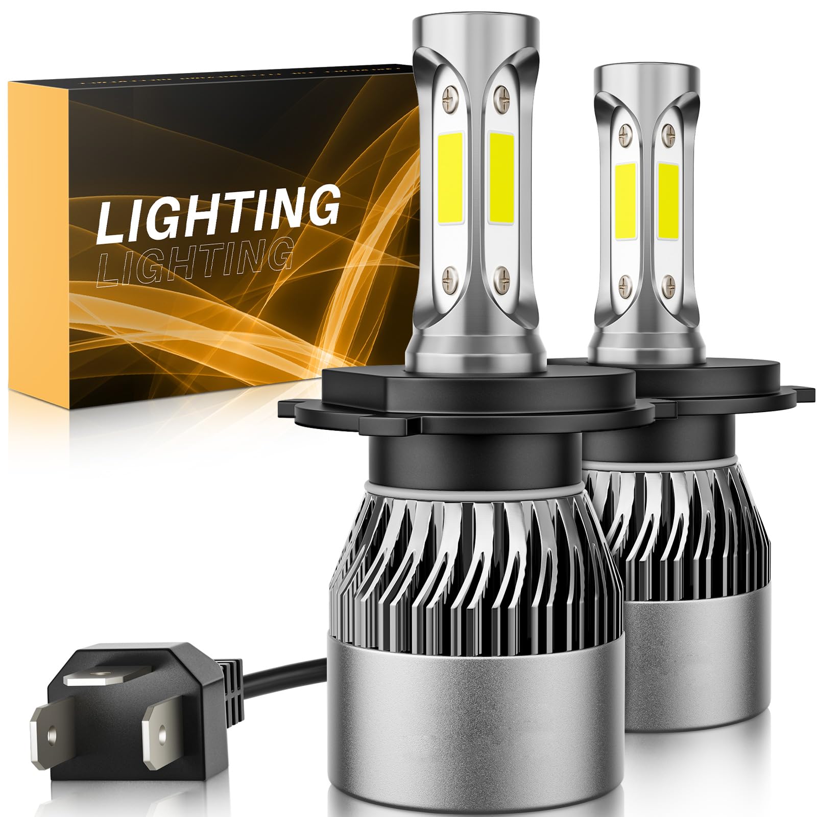 𝖧𝟦/𝟫𝟢𝟢𝟥/𝖧𝖡𝟤 Bulb 6500K Cool White 60000LM 900% - Product Imagery