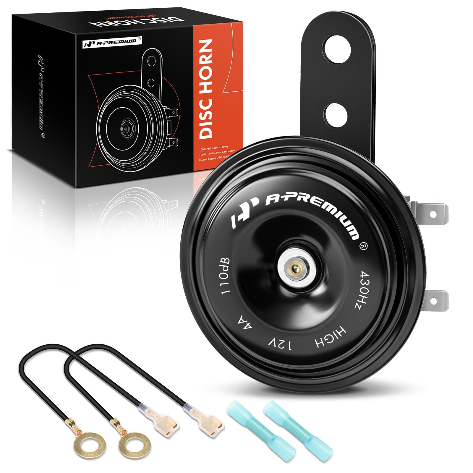 A-Premium Disc Horn High Universal Electric Horn - 12V 110 dB - - Product Imagery