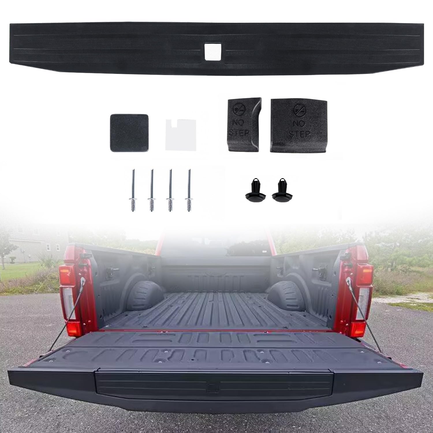 Tailgate Molding Trim Compatible with 2017 2018 2019 2020 2021 - Product Imagery