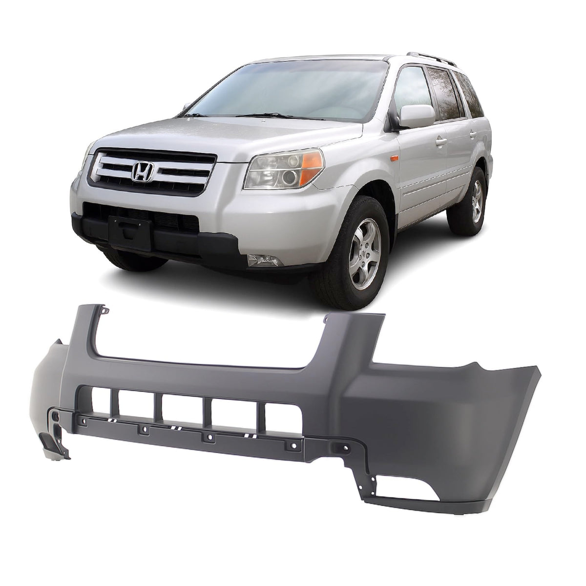 FitParts Compatible with Honda Pilot 2006–2008 Front Bumper Cover - Product Imagery