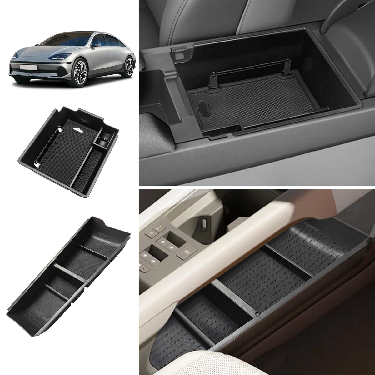 BestEvMod Armrest Box & Lower Tray for 2023-2025 2026 Hyundai - Product Imagery