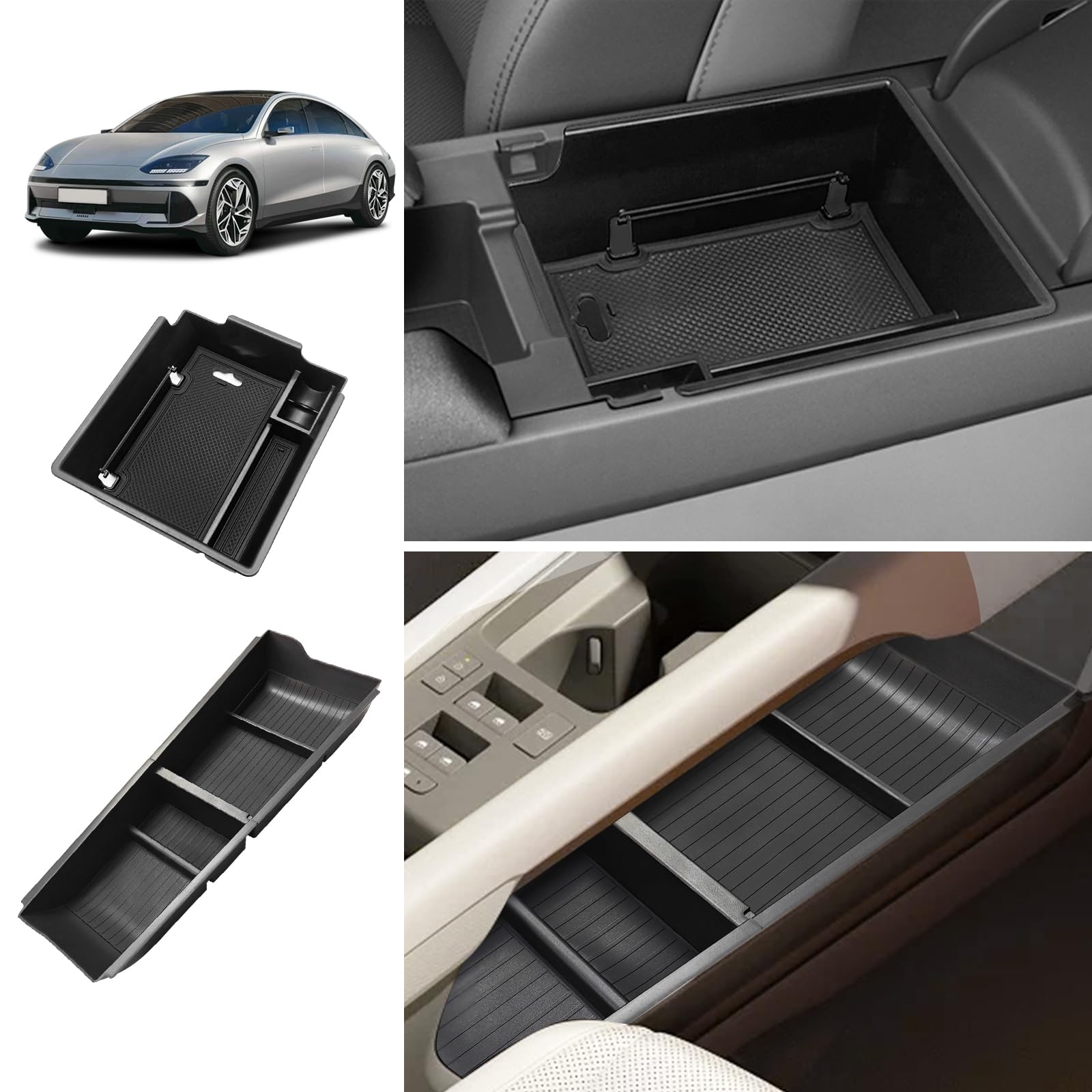 BestEvMod Armrest Box & Lower Tray for 2023-2025 2026 Hyundai - Product Imagery
