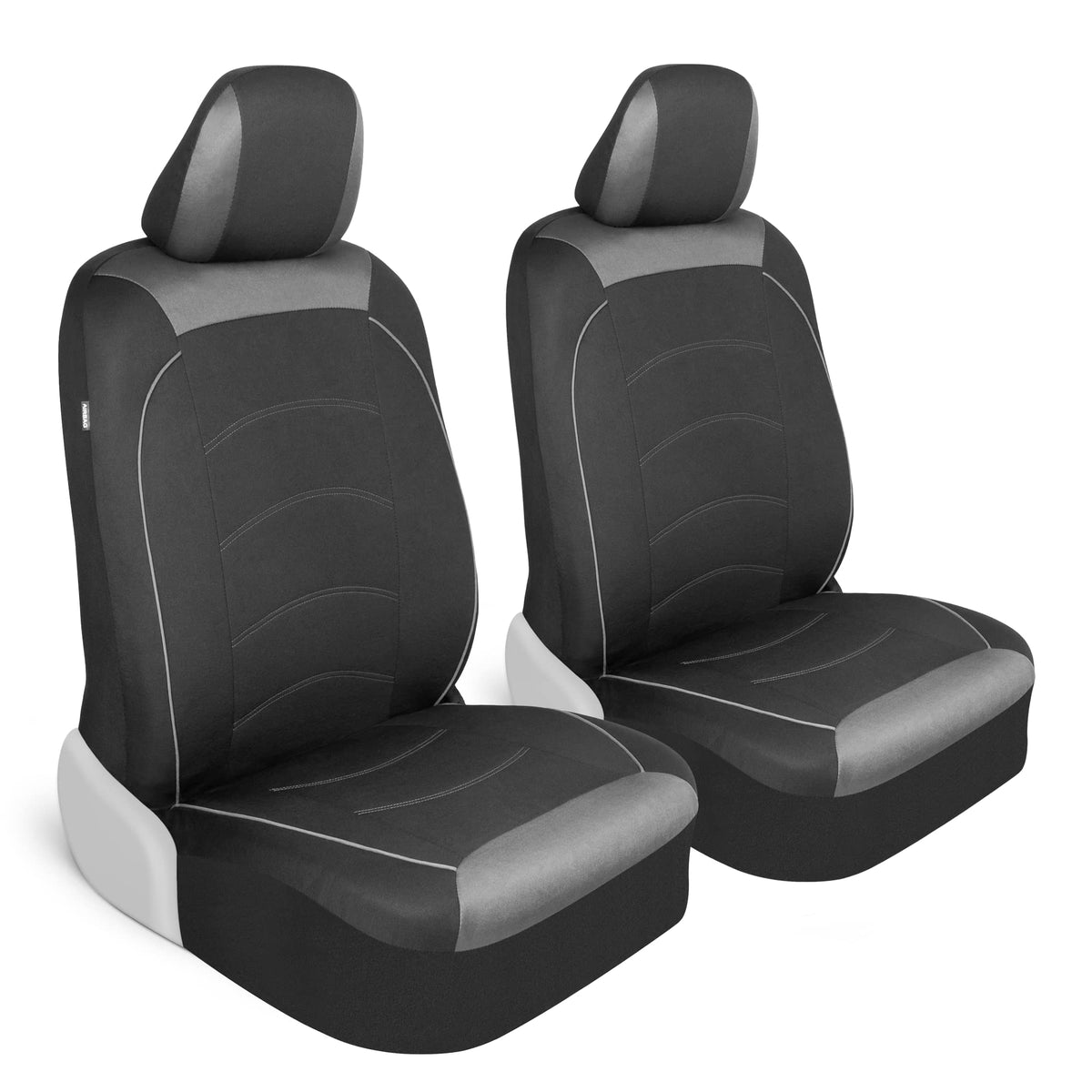 Motor Trend Black Cloth Car Seat Covers for Front Seats – - Product Imagery