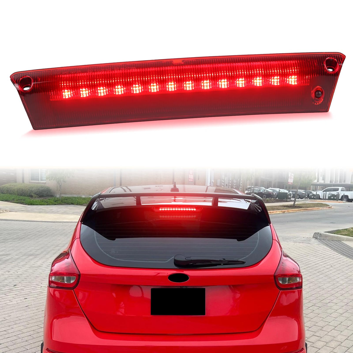 LED 3rd Third Brake Light for Ford Focus & Fiesta Hatchback - Product Imagery