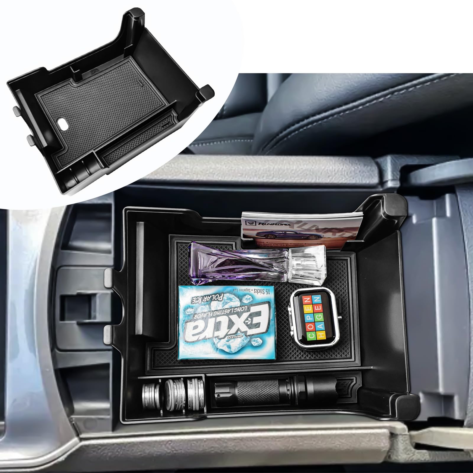 RUNROAD Center Console Organizer Tray For 2021-2024 Ford Edge - Product Imagery