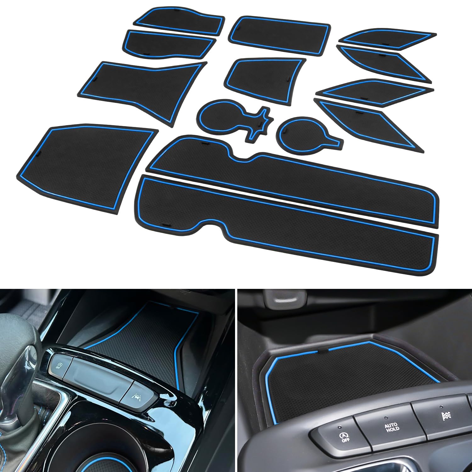 Cup Holder Inserts Door Slot Mat for 2026 2025 2024 Chevy Trax - Product Imagery