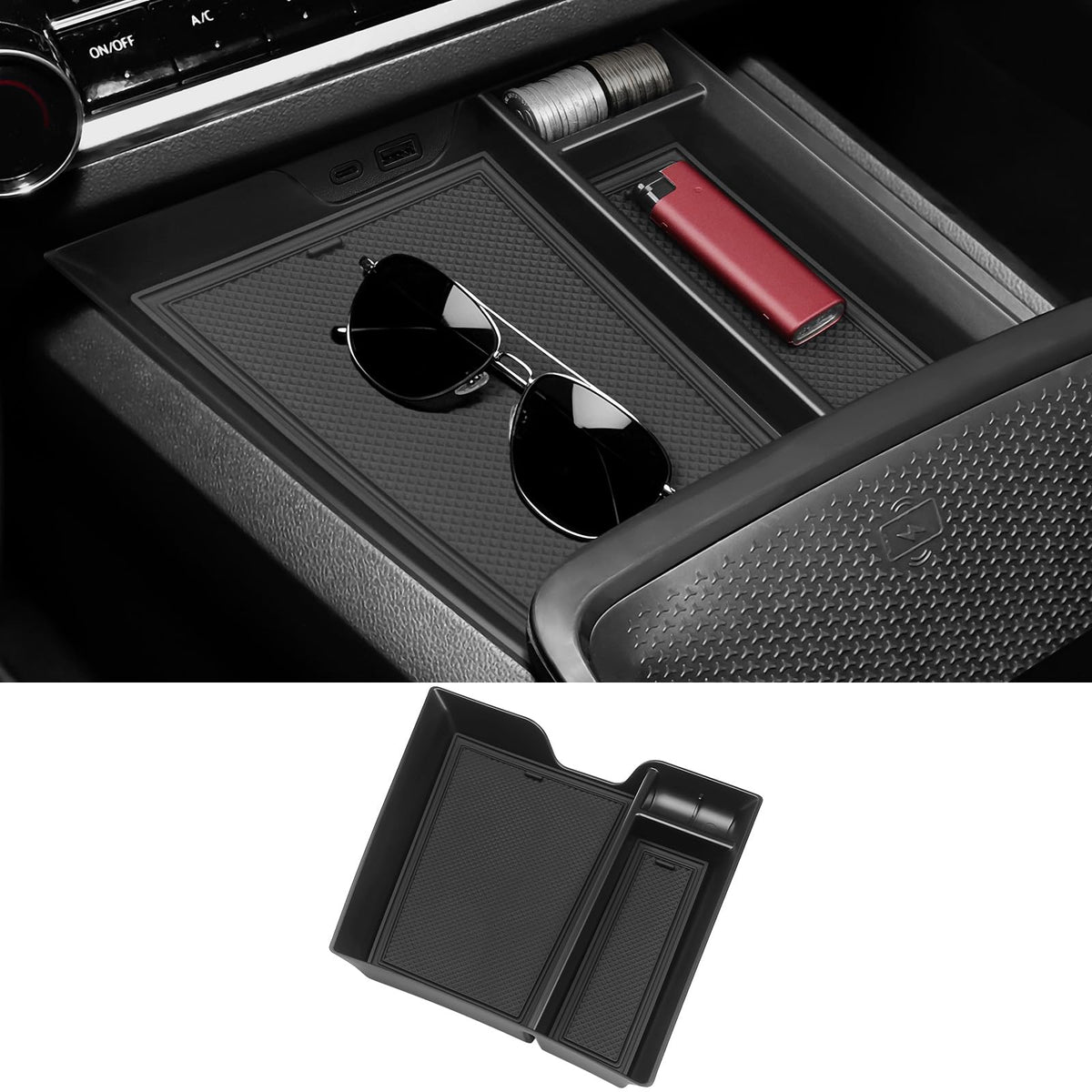 Center Console Organizer Compatible with Chevy 2025 2026 Equinox - Product Imagery
