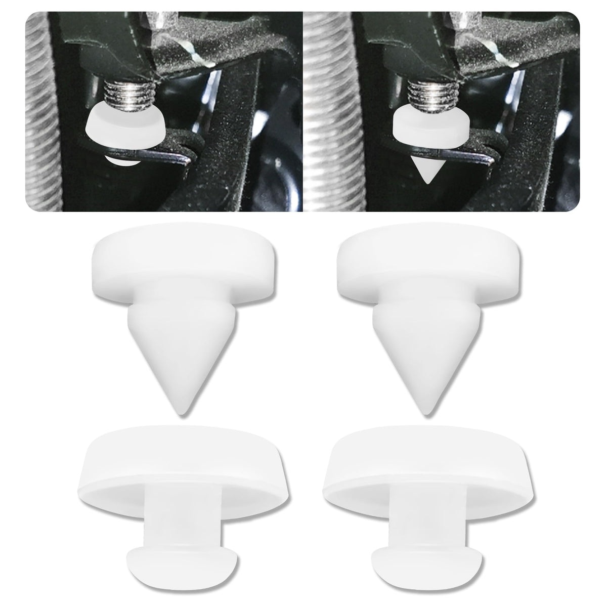 Salior 4PCS Brake Pedal Stop Pad of OEM# 46505-SA5-000,Brake - Product Imagery