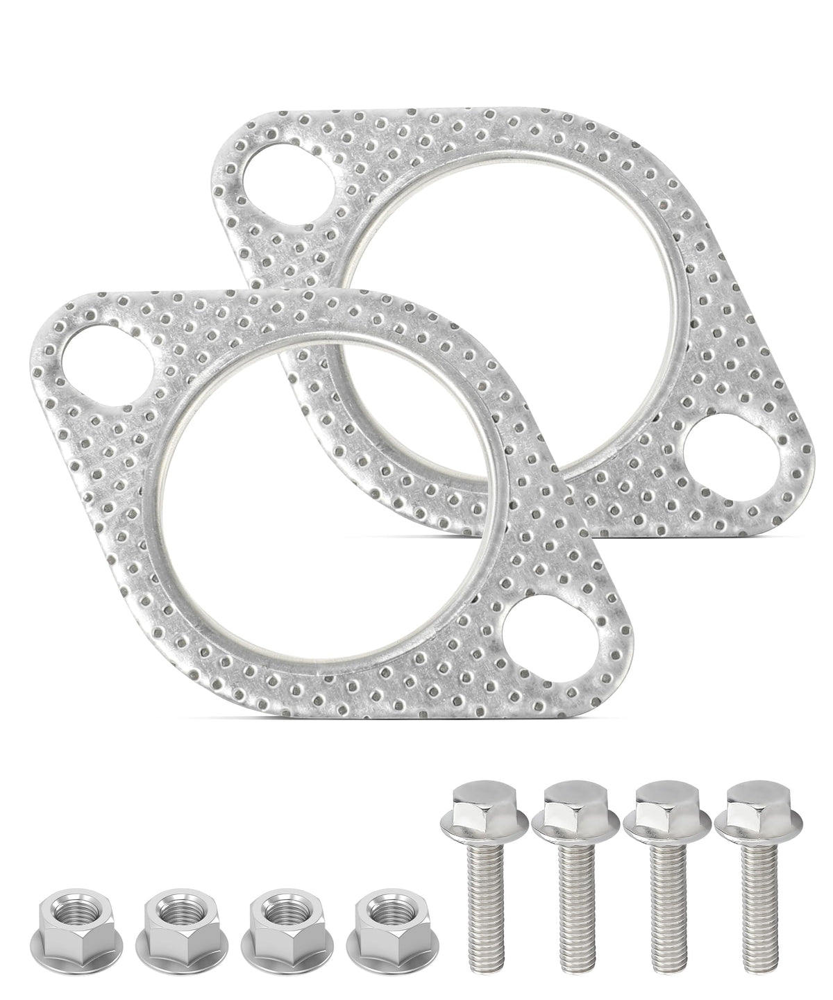 SCUARI 2PCS Exhaust Gasket,Car Accessories Exhaust Flange - Product Imagery
