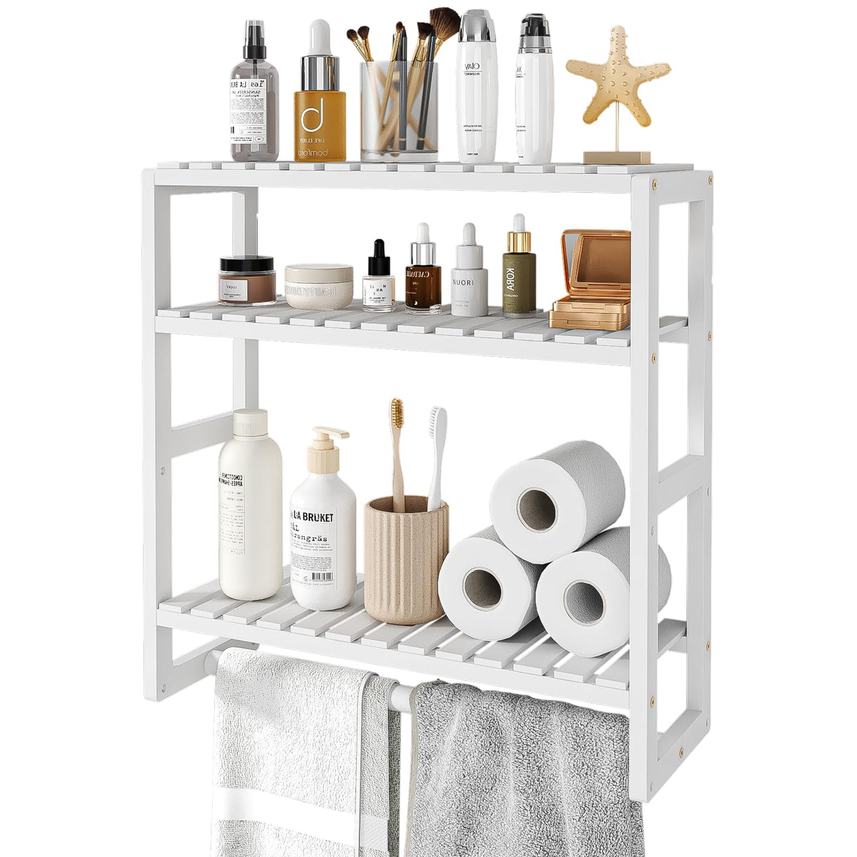 Galood Over The Toilet Storage Bathroom Shelves Wall Mounted 3 - Product Imagery