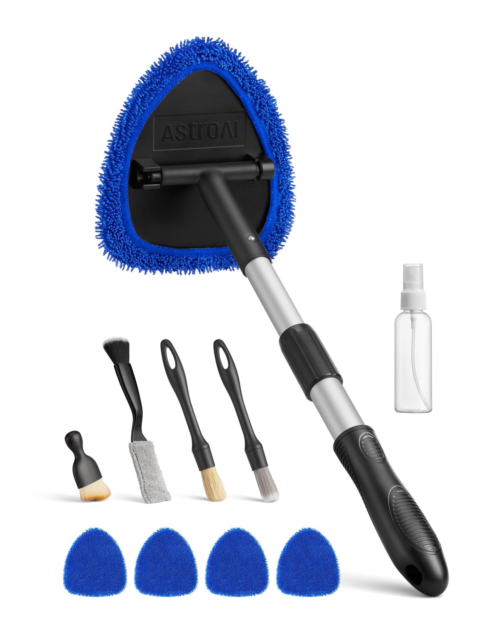 AstroAI 8pcs Windshield Cleaner Tool & Car Interior Detailing Kit - Product Imagery