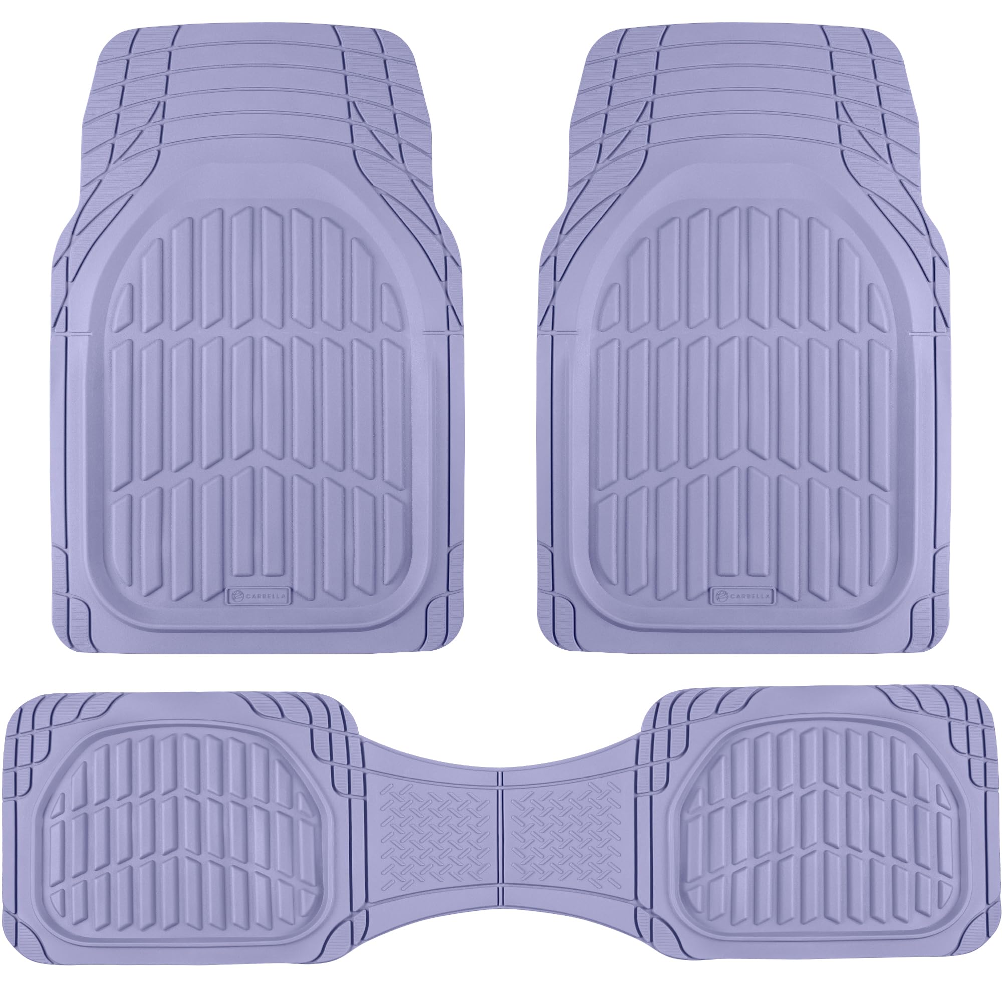Lavender Purple Car Floor Mats - Universal Trim to Fit All - Product Imagery