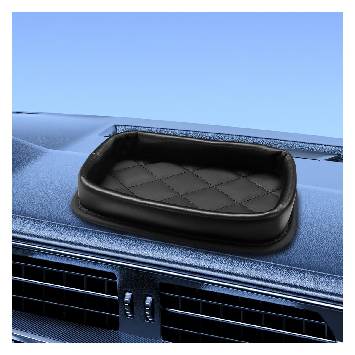 Craedli Car Dashboard Storage Tray, Multifunctional Leather Auto - Product Imagery