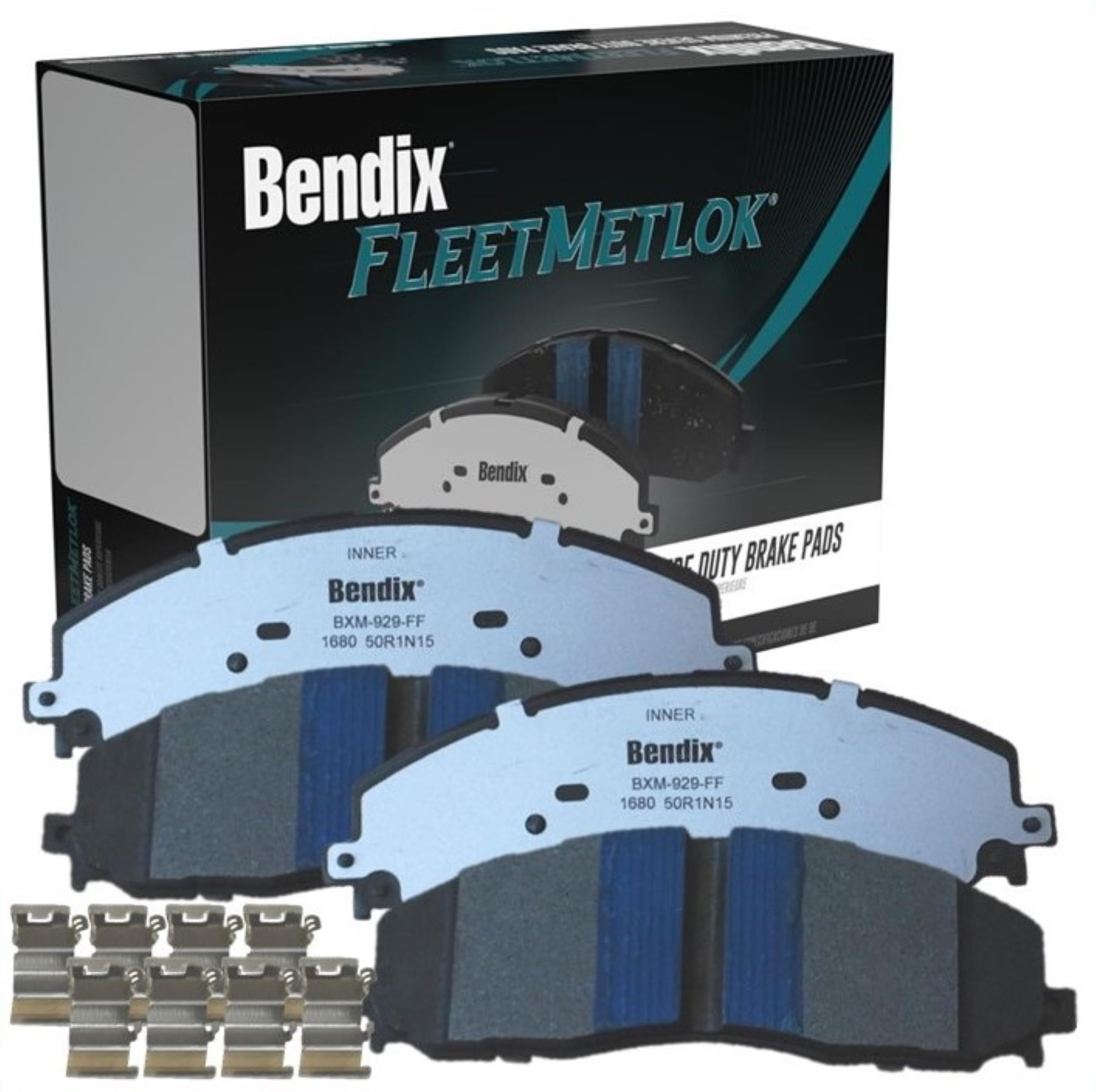 Bendix Fleet Metlok MKD1680FM Semi-Metallic Front Brake Pads for - Product Imagery