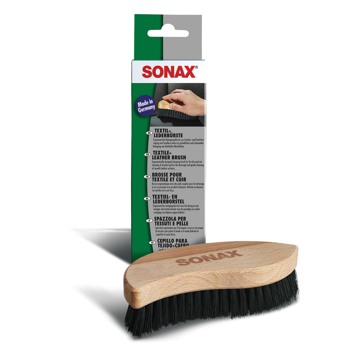 SONAX Textile & Leather Brush | Professional Interior Cleaning - Product Imagery