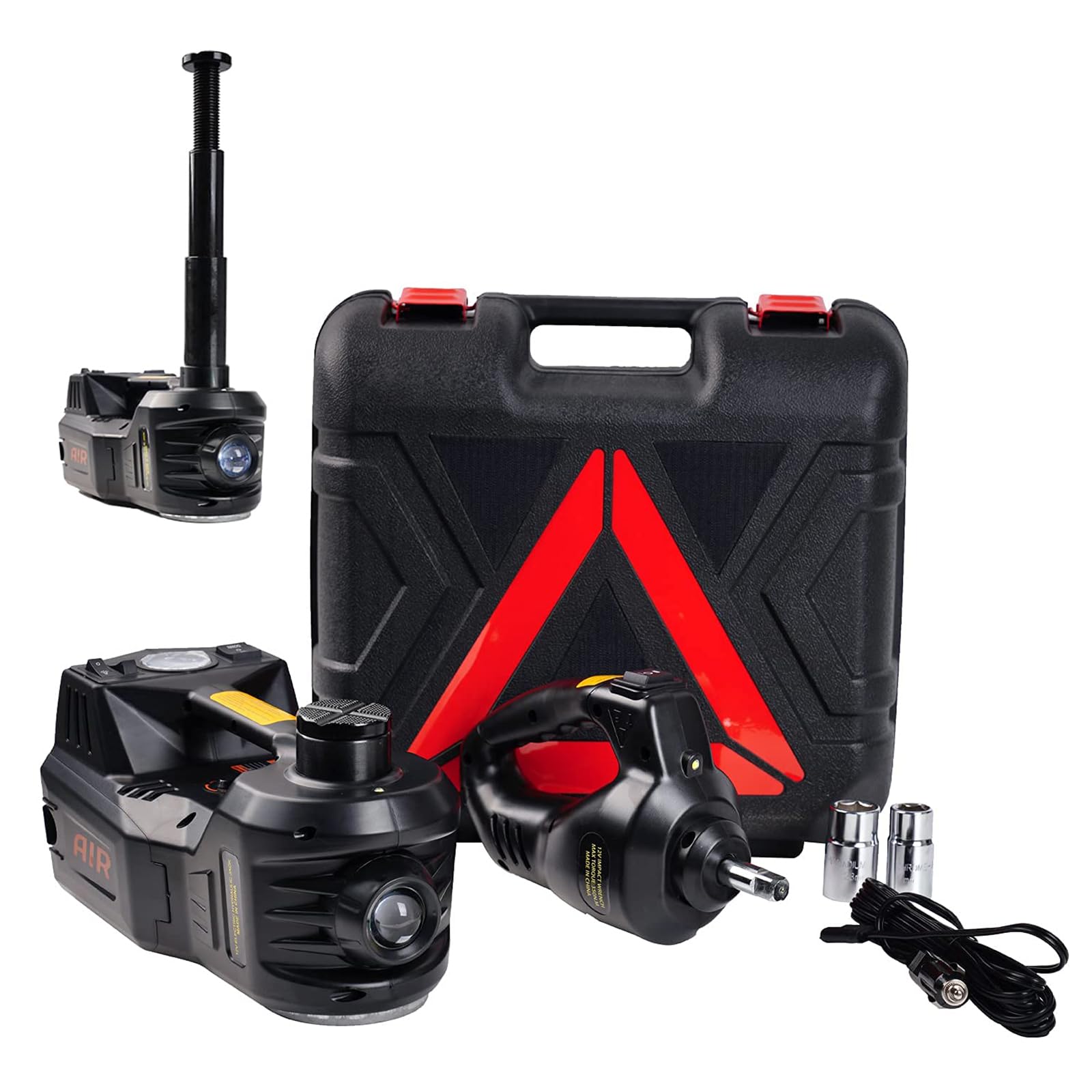 ROGTZ Electric Car Jack Hydraulic Kit 5T Impact Wrench Tire - Product Imagery