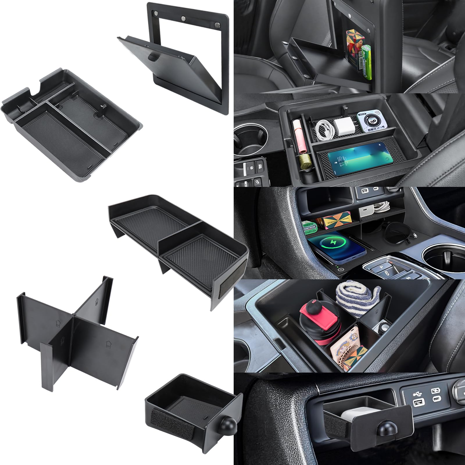 5PCS Center Console Organizer Compatible with 2023-2026 Honda - Product Imagery