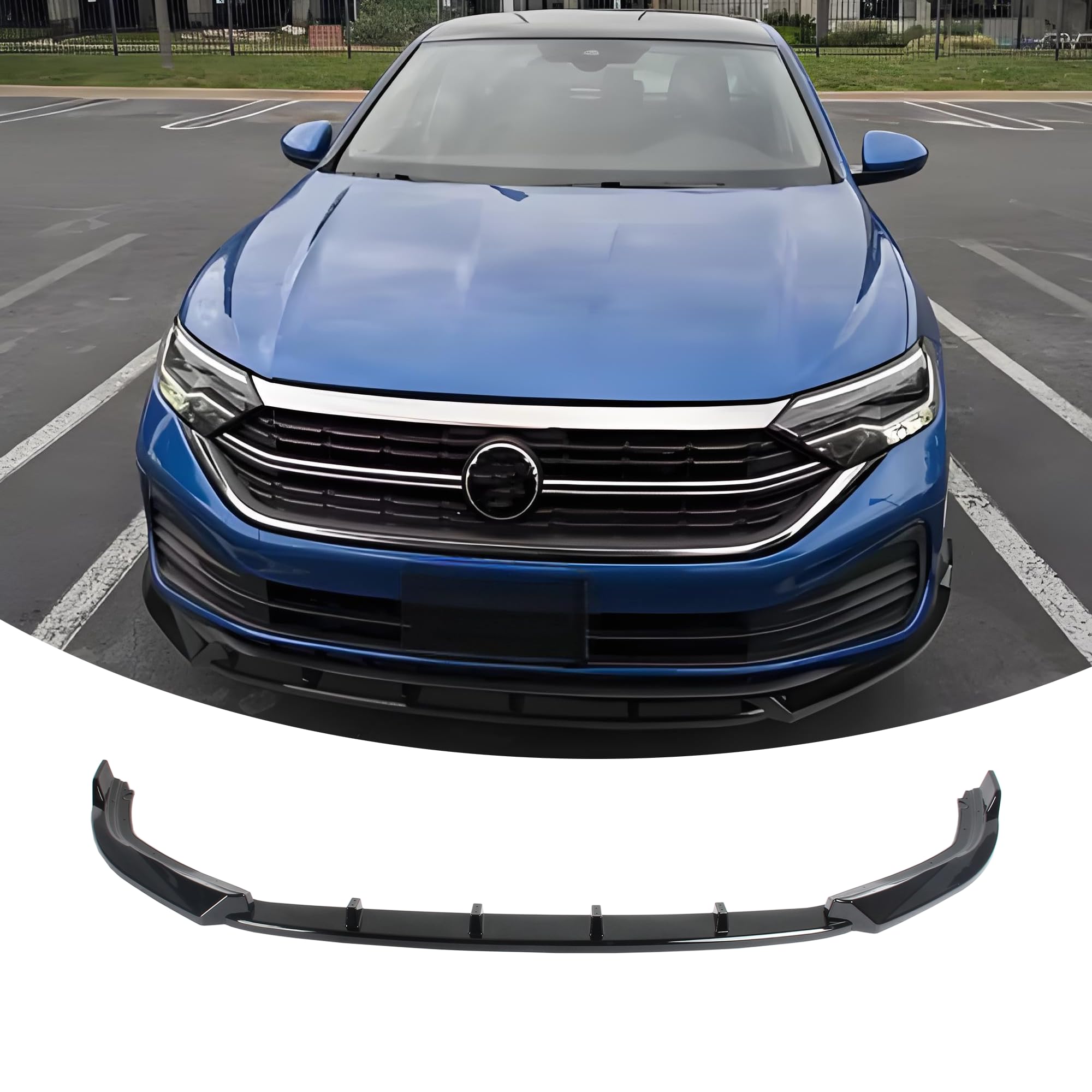 Front Lip Splitter Spoiler for VW Jetta 2022-2024 Accessories - Product Imagery