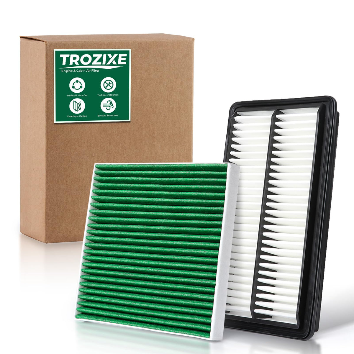 2PCS Engine Cabin Air Filter Set for 2016-2020 MDX, 2019-2023 - Product Imagery