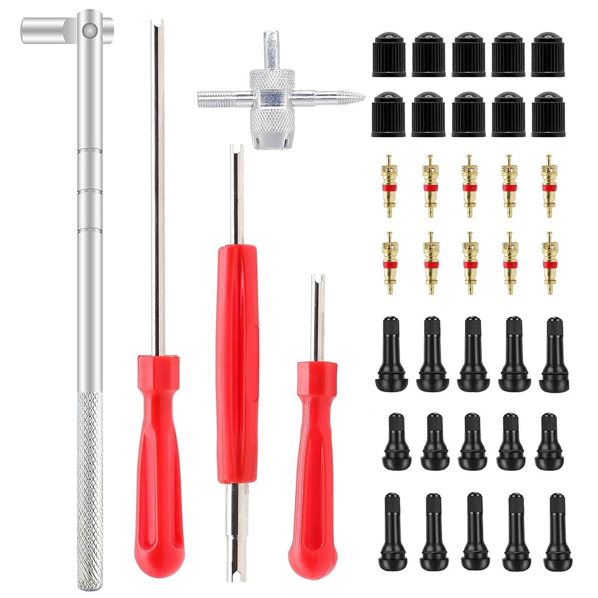 ZHSMS Valve Stem Puller Installer Tool, 5Pcs TR412, 5Pcs TR413, - Product Imagery