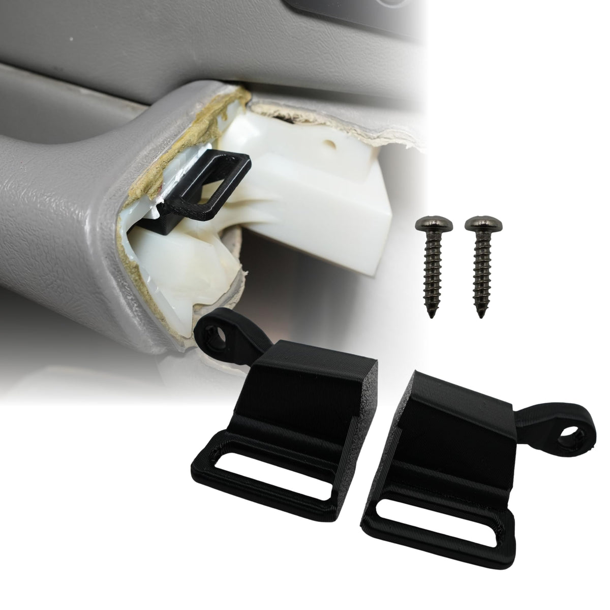2Pcs Car Door Arm Rest Switch Panel Clip Repair Kit, Compatible - Product Imagery