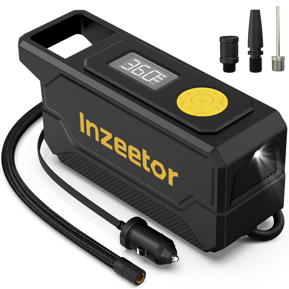 150 PSI Tire Inflator Portable Air Compressor with Digital - Product Imagery