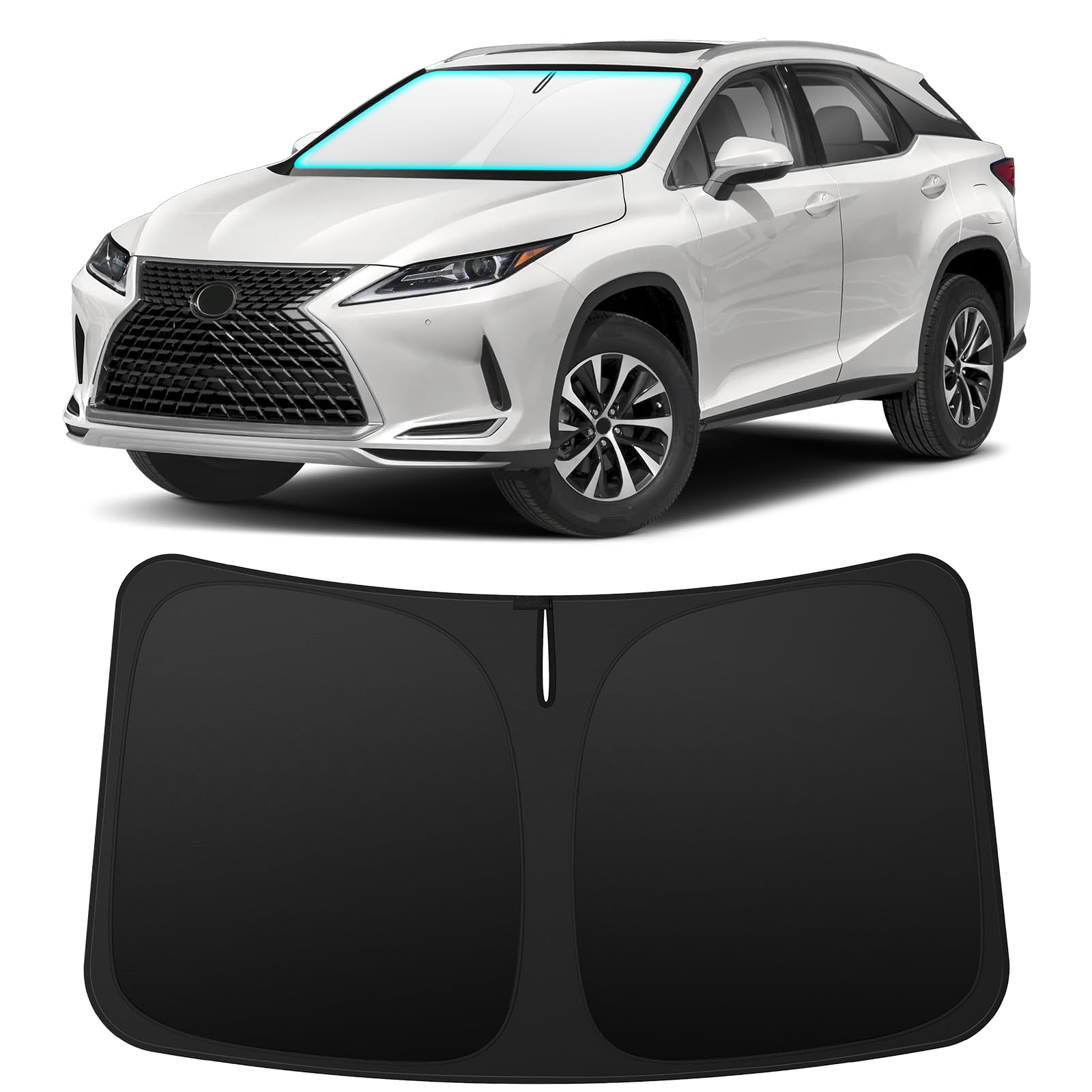 INSAUTO Custom Fit Windshield Sun Shade for Lexus RX 2016-2022 - Product Imagery