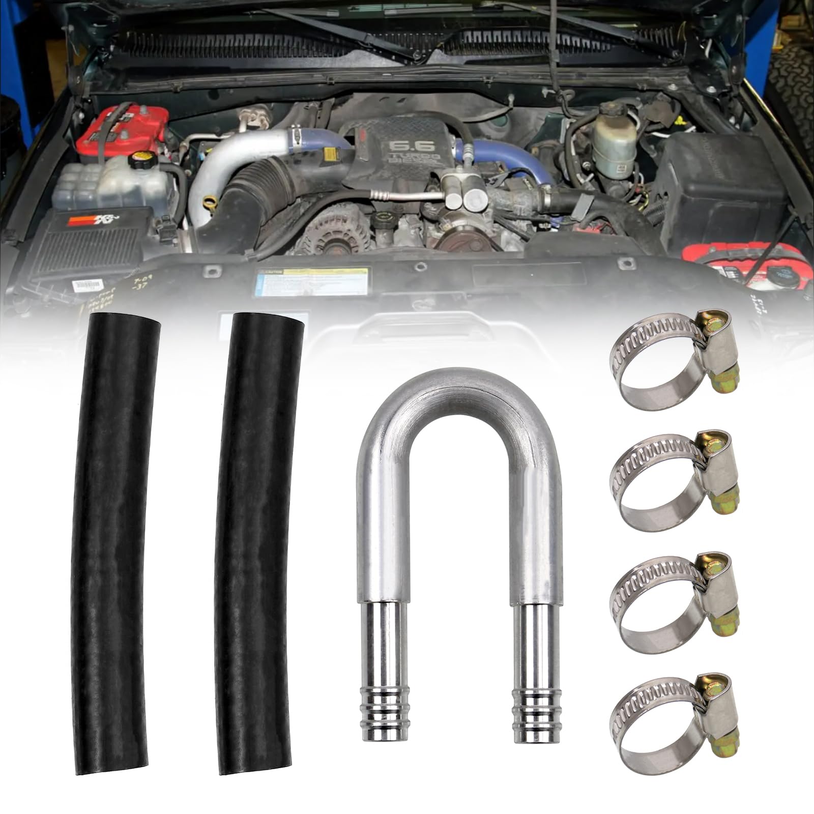 Sporacingrts Fuel Filter Bypass Kit for 2001-2016 Duramax - Product Imagery