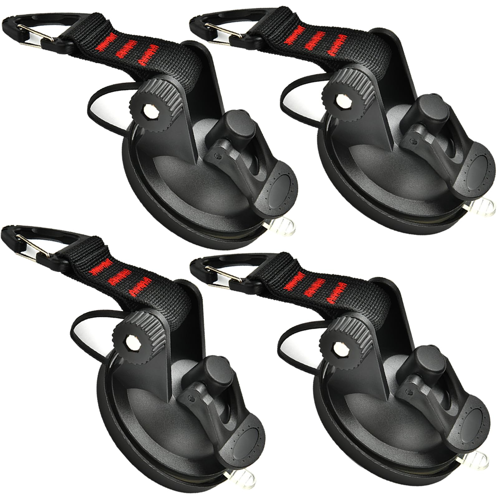 4PCS Heavy Duty Suction Cup Hooks - Strong Suction Cups for Car - Product Imagery