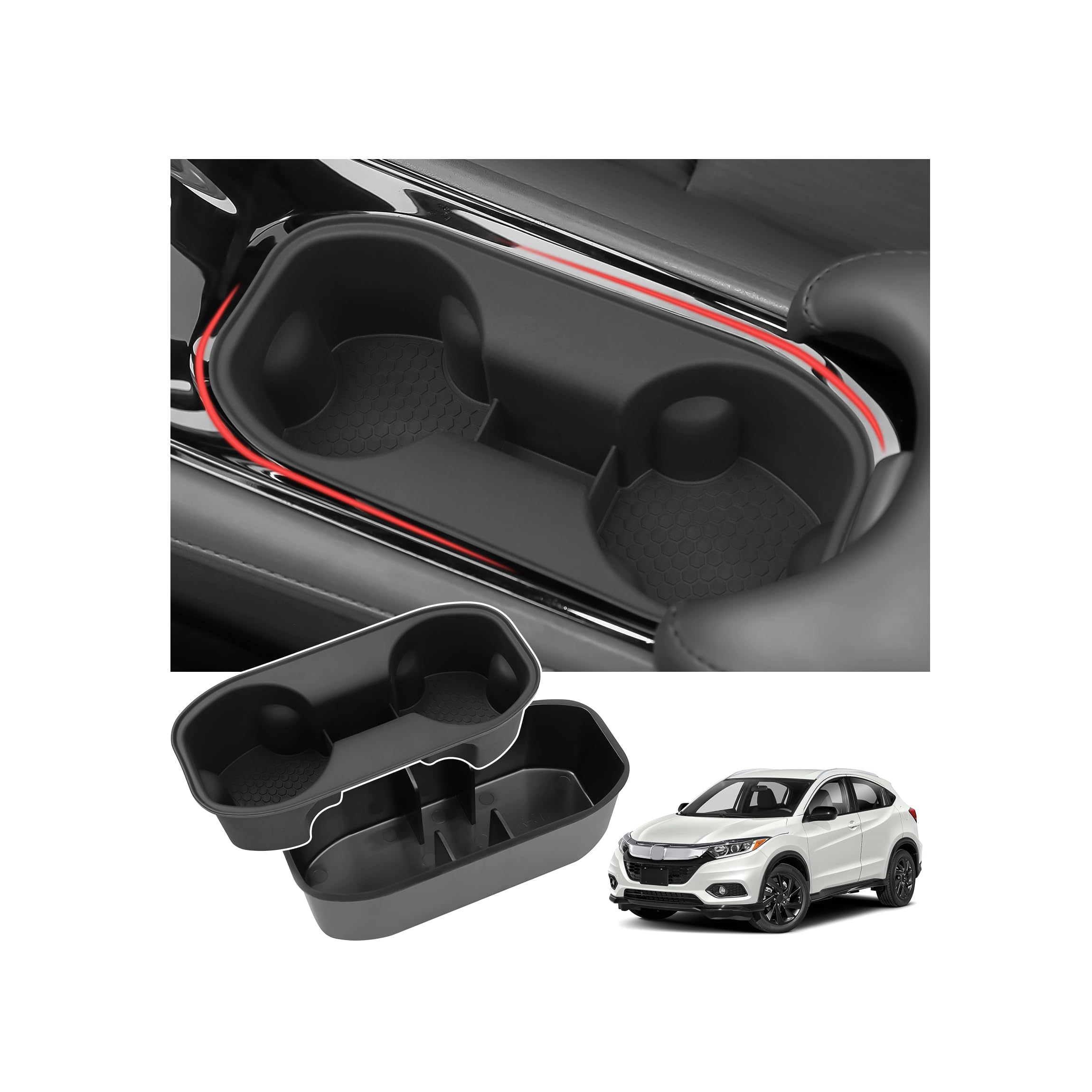 Hellet Upgrade 2PCS Car Cup Holder Compatible with Honda - Product Imagery