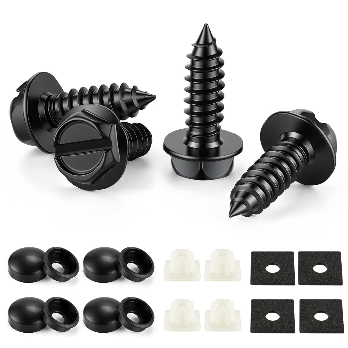 LivTee Rustproof License Plate Screws for Securing License - Product Imagery