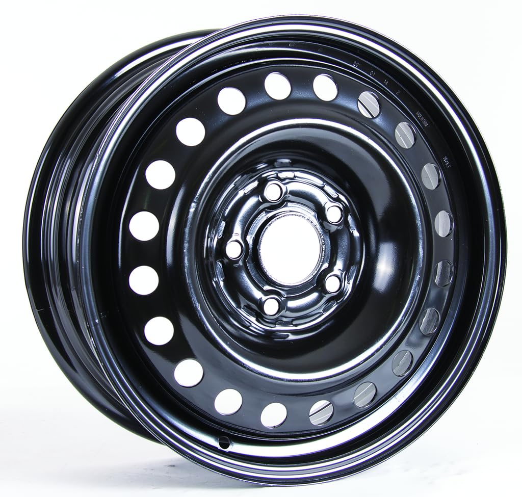 New 16x6.5 inch Custom Wheel - Black Standard Steel Rim ST Bolt- - Product Imagery
