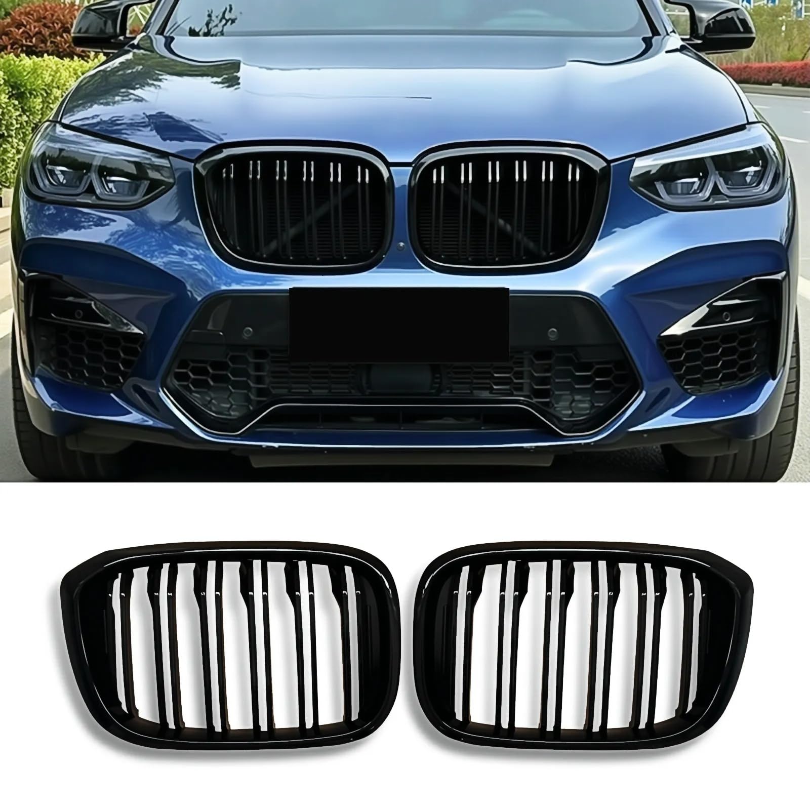 Grille Front Kidney For BMW X3 G01 X4 G02 2018-2021 PRE - Product Imagery