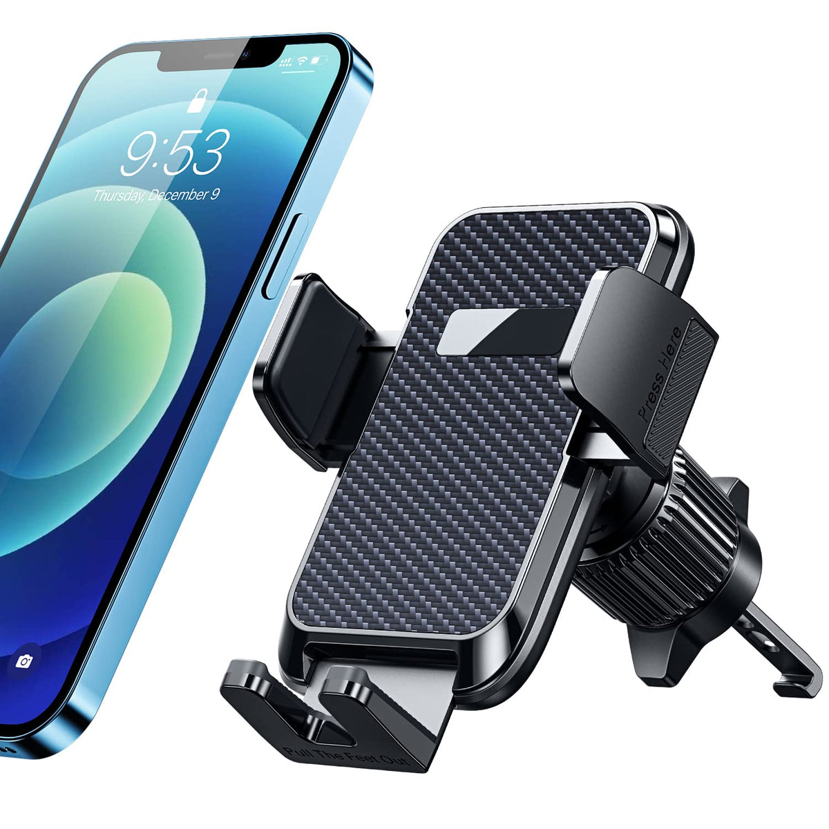 Qifutan Universal Car Phone Holder Automobile Cell Phone Holder - Product Imagery