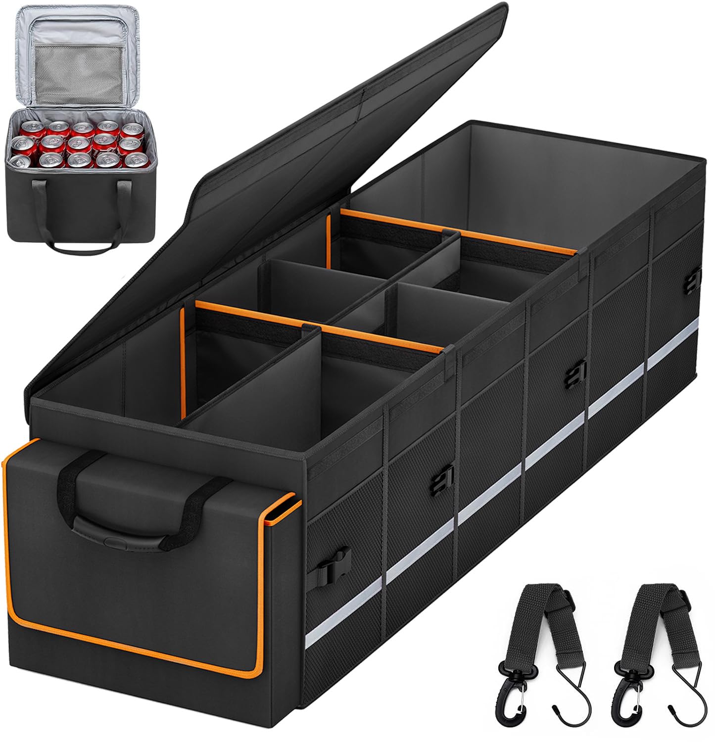 Car Trunk Organizer and Storage with Lid & Removable Leakproof - Product Imagery