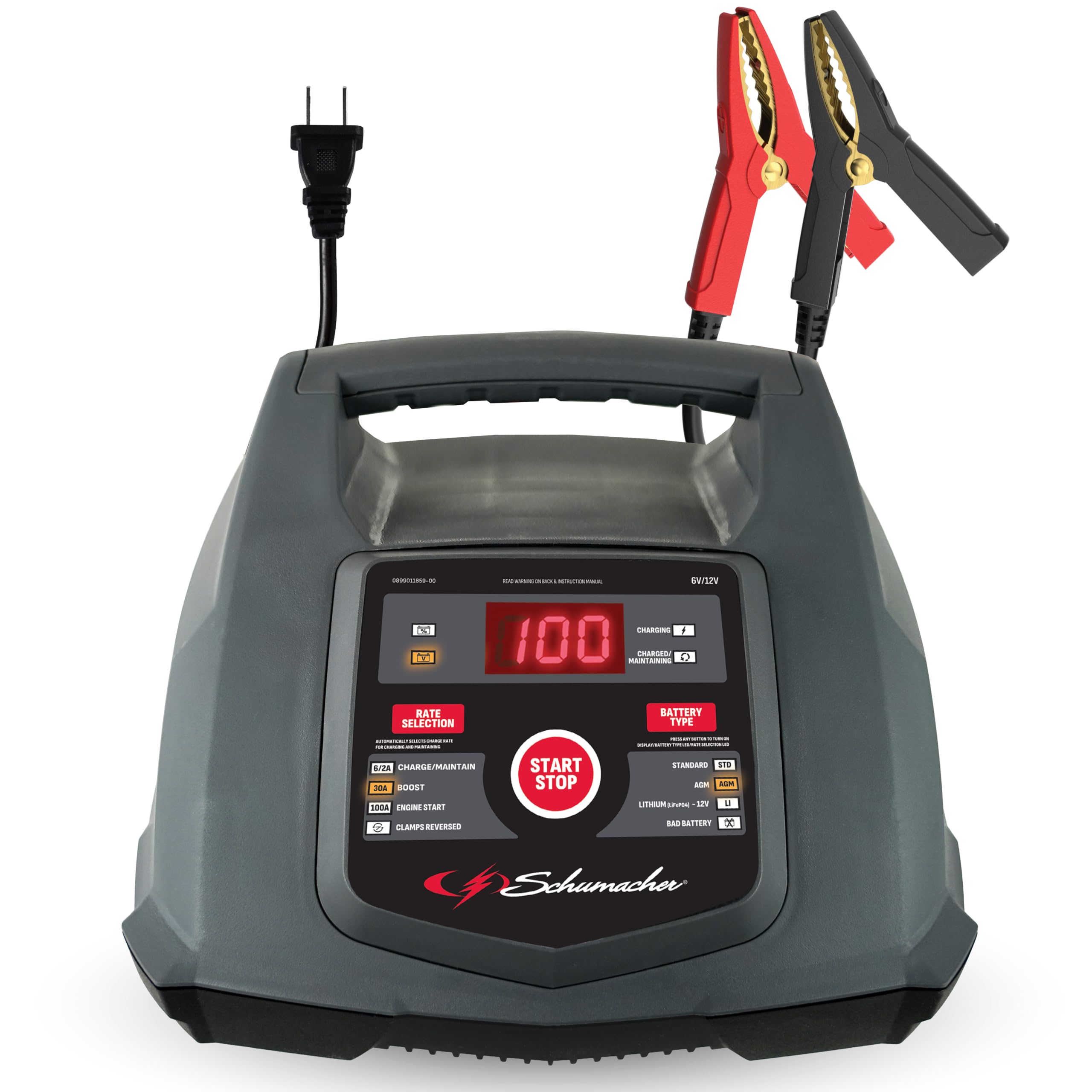 Schumacher Electric 6A Car Battery Charger & Maintainer, 6V/12V - Product Imagery
