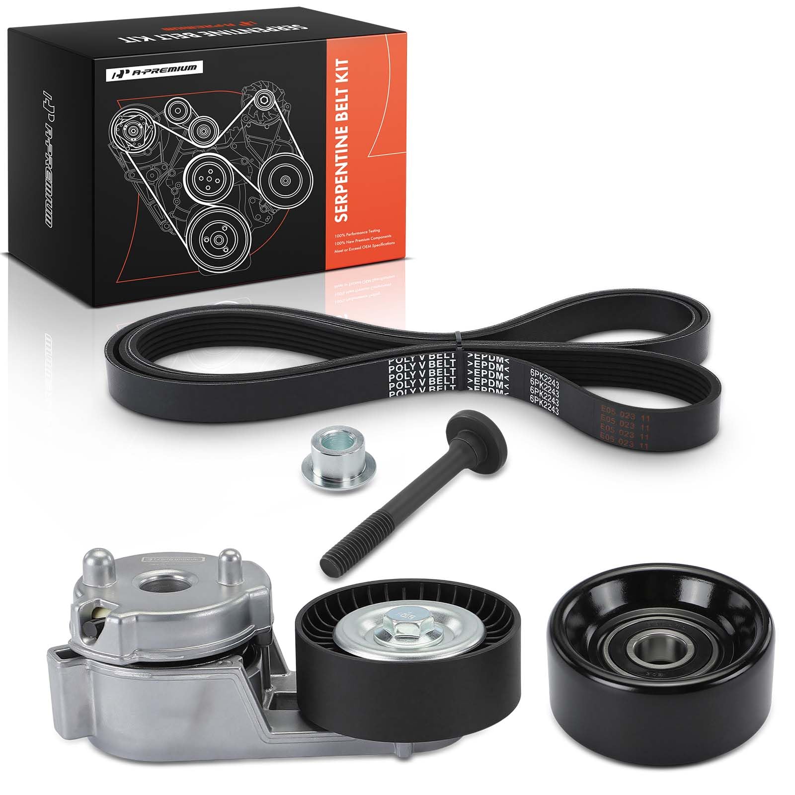 A-Premium Engine Serpentine Belt Drive Kit Compatible with Jeep - Product Imagery