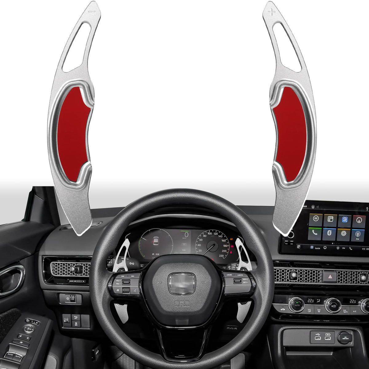 Thenice Compatible with Honda Civic Aluminium Alloy Paddle - Product Imagery