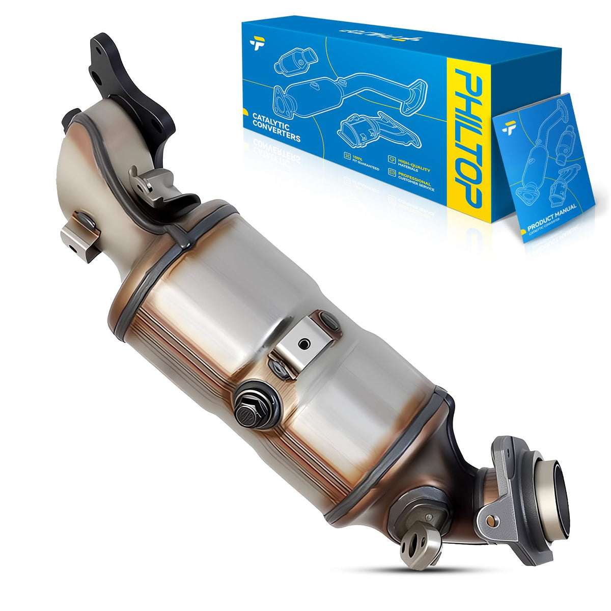 PHILTOP High Flow Front Catalytic Converter Kit Direct-Fit - Product Imagery