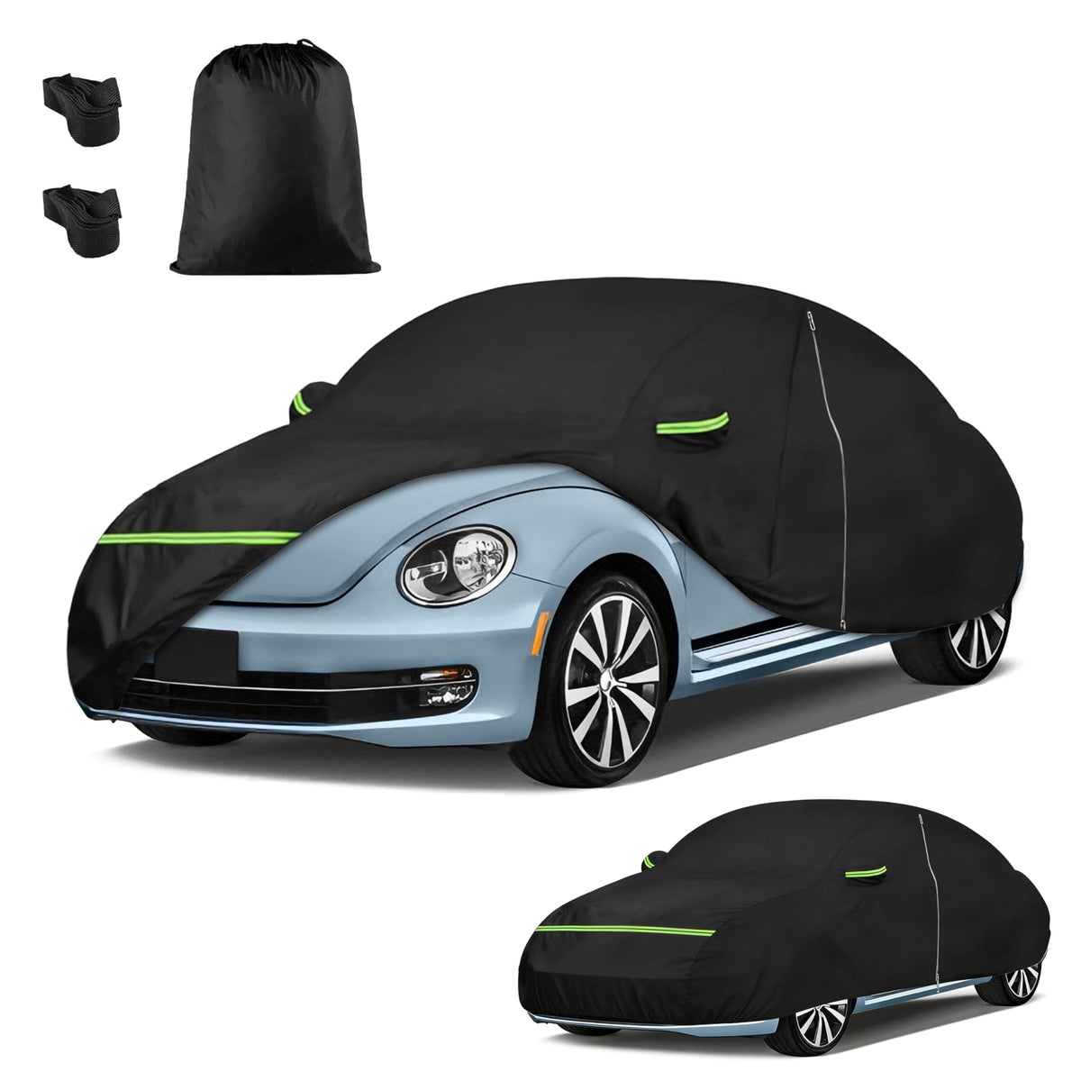 Car Cover for Volkswagen Beetle/New Beetle 1998-2019, Custom Fit - Product Imagery