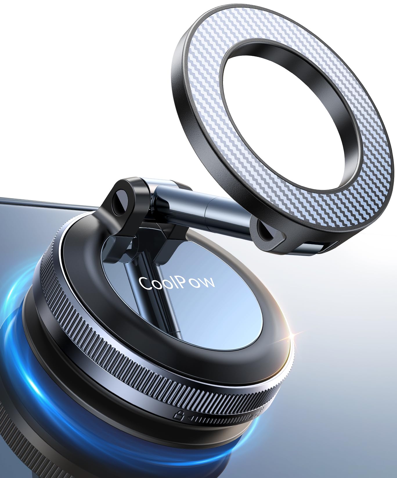 Coolpow【Newest Vacuum Magnetic Phone Holder for Car Phone Holder - Product Imagery