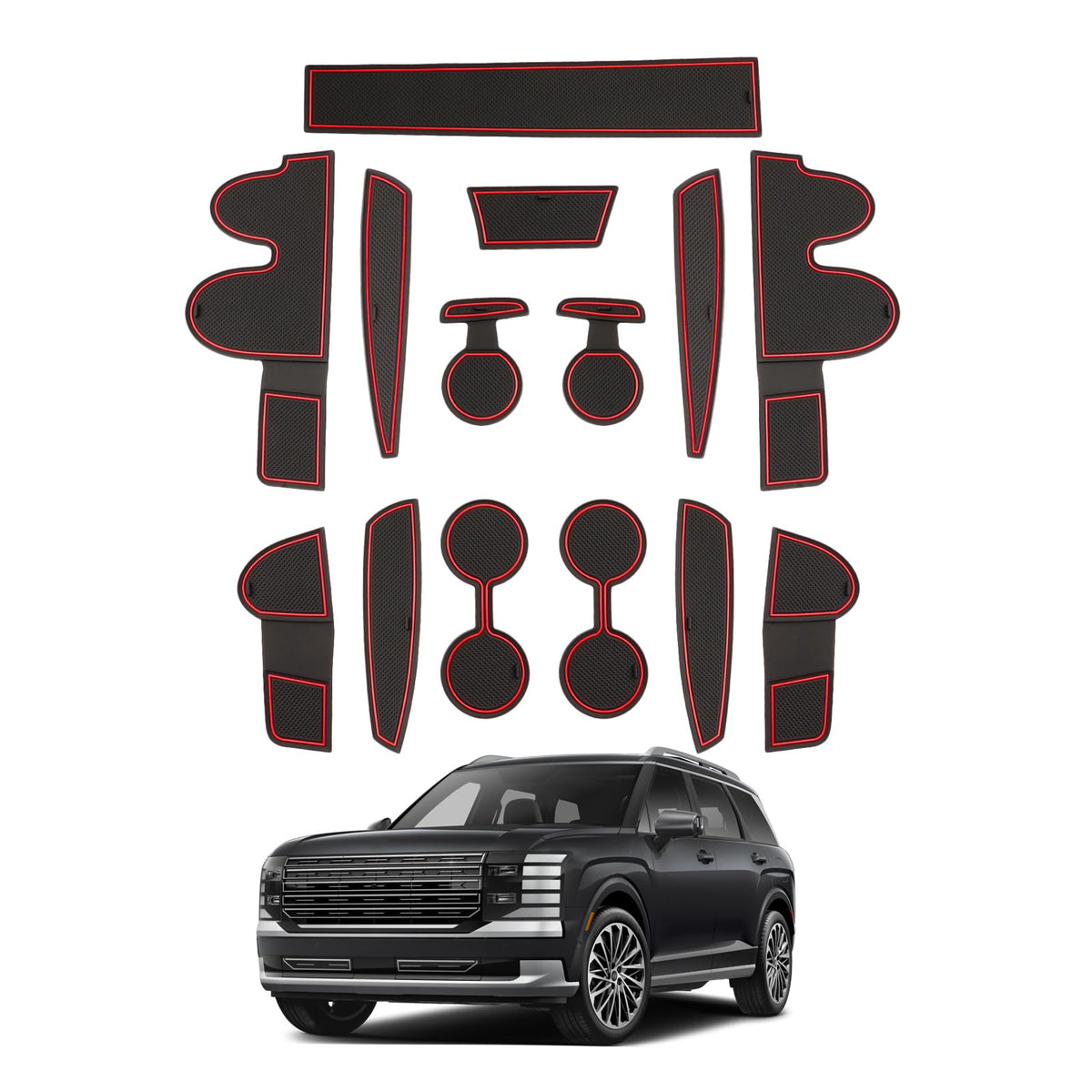 SHAOHAO for 2026 Hyundai Palisade Door Slot Mats Fit for 2026 - Product Imagery