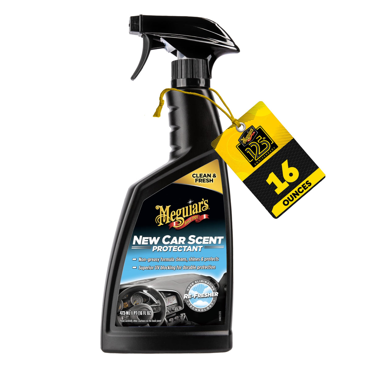 Meguiar's New Car Scent Protectant Spray, 16 Oz - Product Imagery