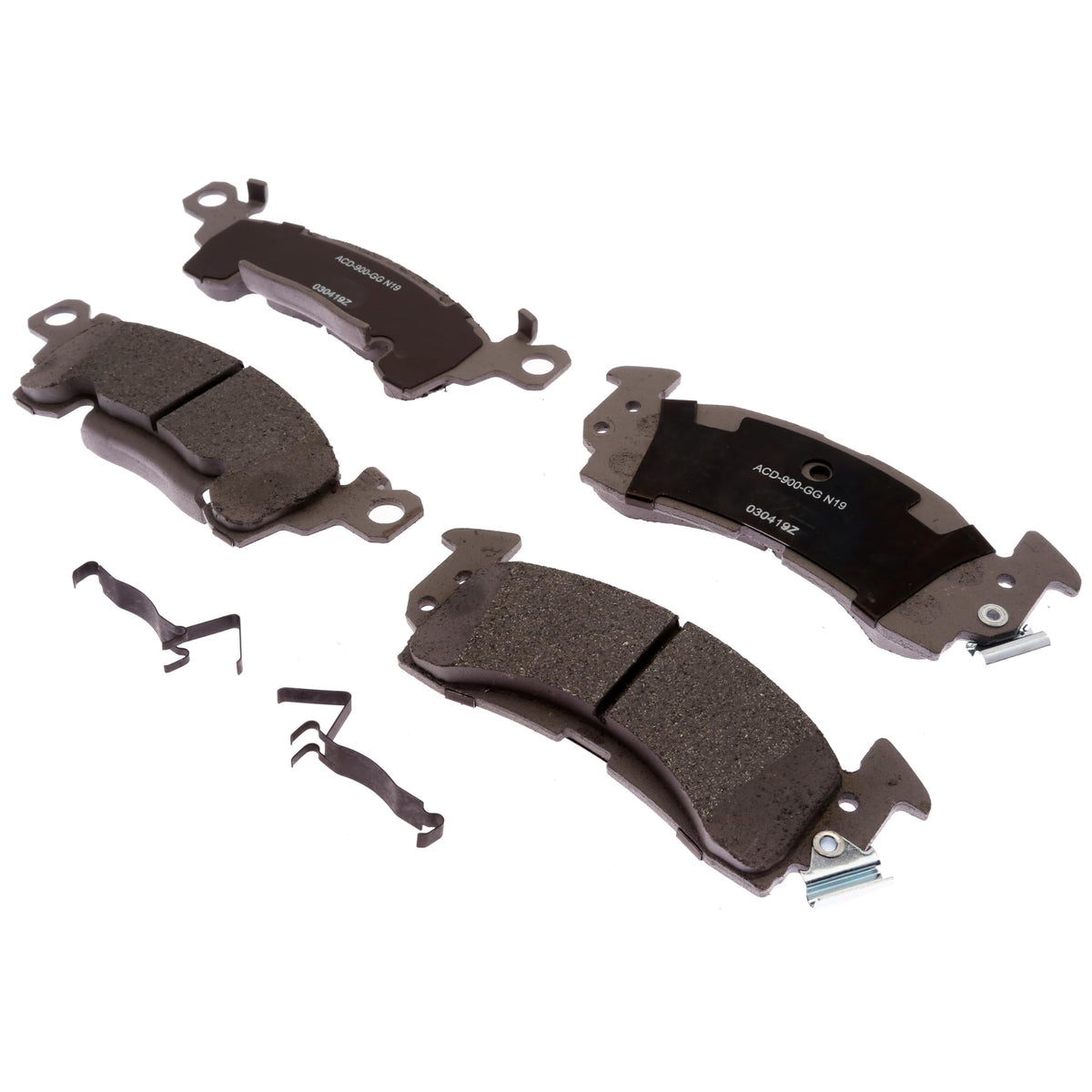ACDelco Silver Front Brake Pad Set 14D52CHF1 | GM 19387619 - Product Imagery