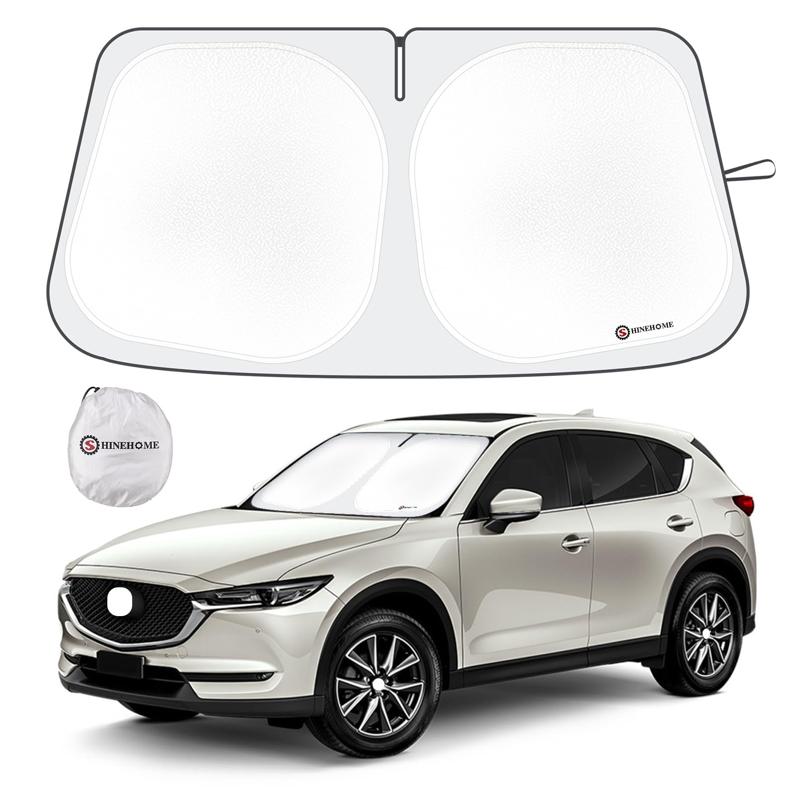 Mazda CX5 Sunshade, Windshield Sun Shade for 2017-2026 CX-5 - Product Imagery