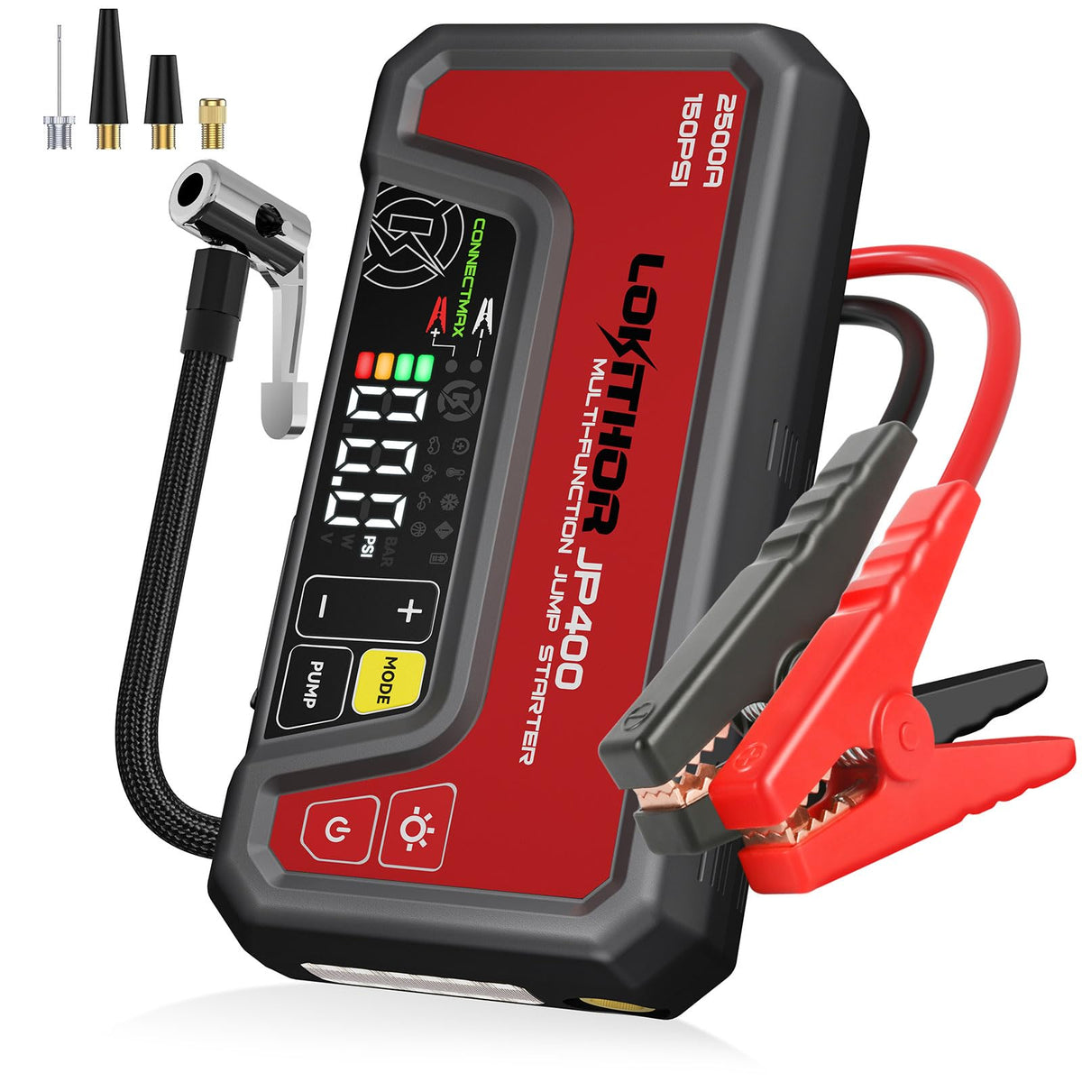 LOKITHOR JP400 Jump Starter with Air Compressor for 8.5L - Product Imagery