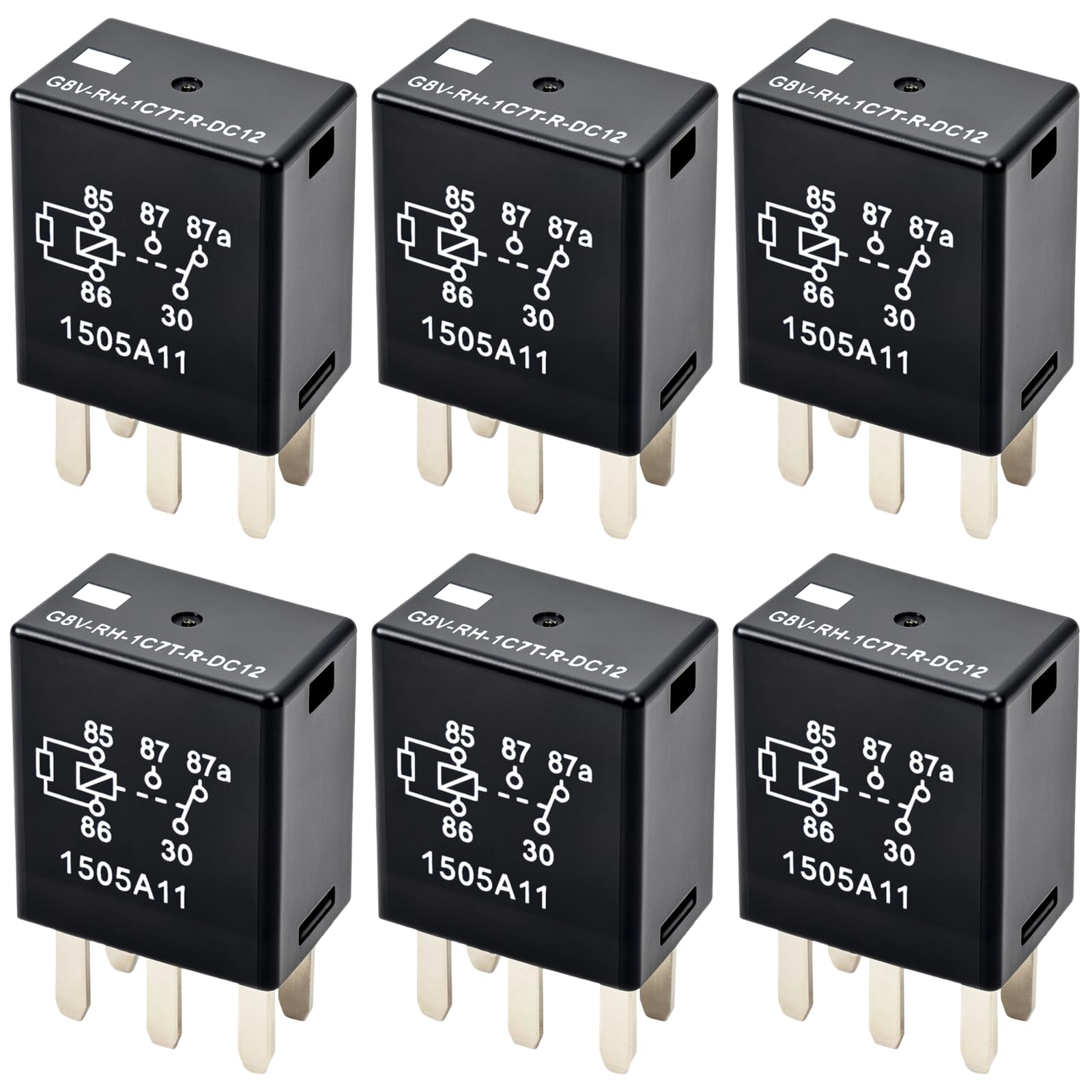 Relay G8V-RH-1C7T-R-DC12 (Set of 6) 278003828 278002822 12VDC - Product Imagery